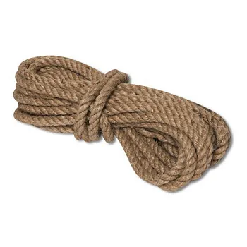 Веревка джутовая Д кр.3-прядн.d.  6 мм в мотках по 10 м