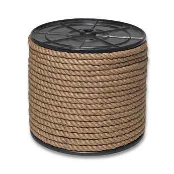 Веревка джутовая Д кр.3-прядн.d.  5 мм на кат. 200 мм (350 м )